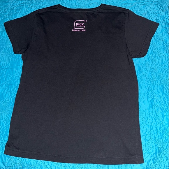 LAT Apparel Women’s Large Glock Girl Black Tactical 2nd Amendment Tee T Shirt - Picture 2 of 11